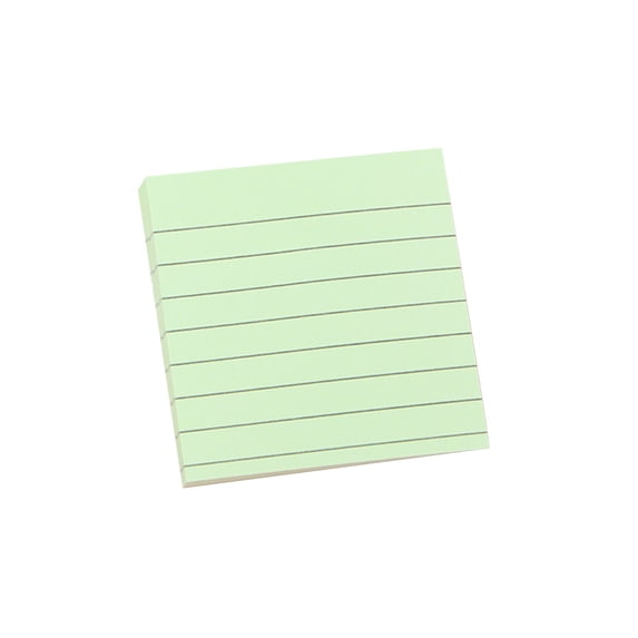 Colored Sticky Notes 100 Sheets Horizontal Notebook Tearable Notes for Student Office Reminders Messages Stationery 76x76mm