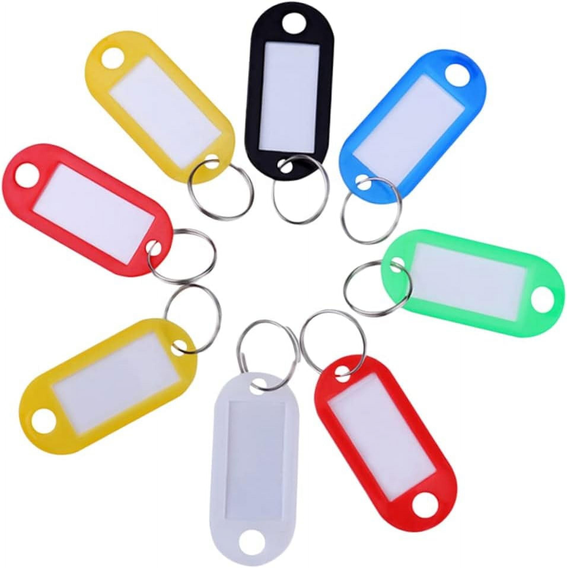 Colored Tabs 100pcs Keyring Fobs Practical Metal Ring Plastic Key Label colored-tabs-100pcs-keyring-fobs-practical-metal-ring-plastic-key-label