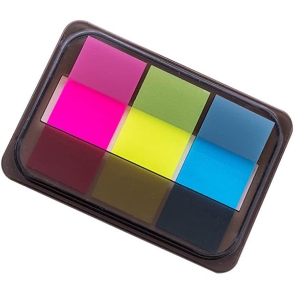Colored Tabs Bulk Stickers Neon Page Markers Sticky Tabs Colored for Page Marker Bookmarks Self Stick Memo Notepad Paper Note Posted Signs Color Stickers