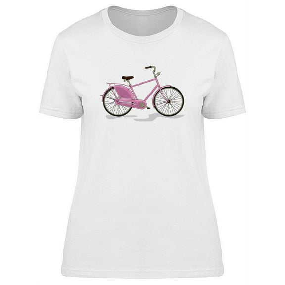 Colored Vintage Bicycle Design T-Shirt Women -Image by Shutterstock, Female Large