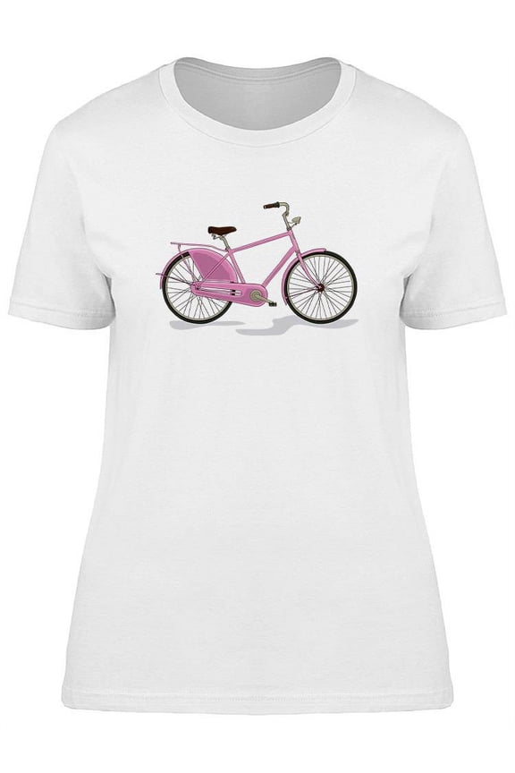 Colored Vintage Bicycle Design T-Shirt Women -Image by Shutterstock, Female Small