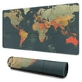 thumbnail image 1 of Colored World Map Borders Countries Roads and Cities Gaming Mouse Mat,Rectangle XX Large Non-Slip Rubber Gaming Mouse Pad with Stitched Edges, Office Mouse Pad for Women Men Kids, 31.5x15.7, 1 of 7