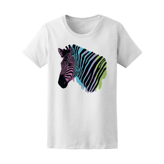 Colored Zebra T-Shirt Men -Image by Shutterstock, Male 4X-Large