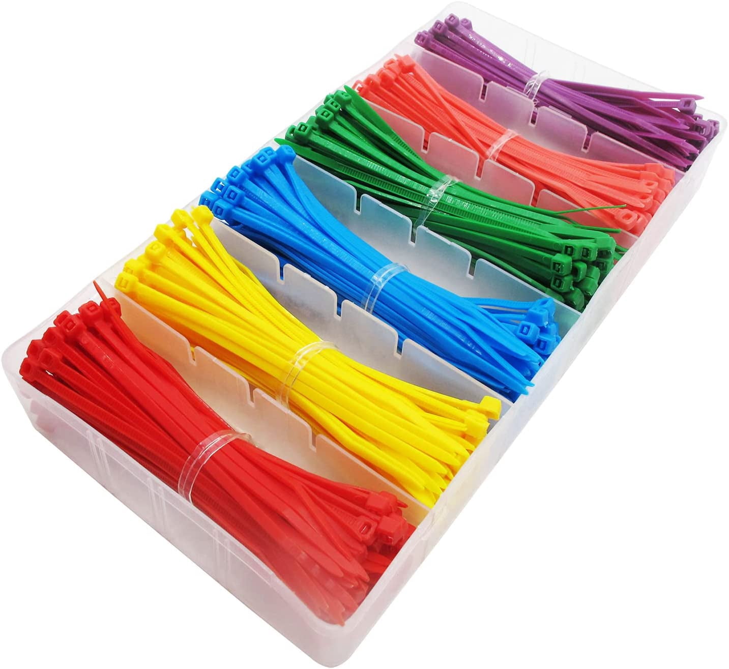 Colored Zip Ties 4 Inch Kit 480 Packs Cable Ties Multicolor Mix