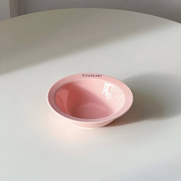 Colored ceramic pet dog bowl Ceramic pet flying saucer bowl Water feeder Ceramic cat bowl Cat food bowl Tall acrylic bowl holder