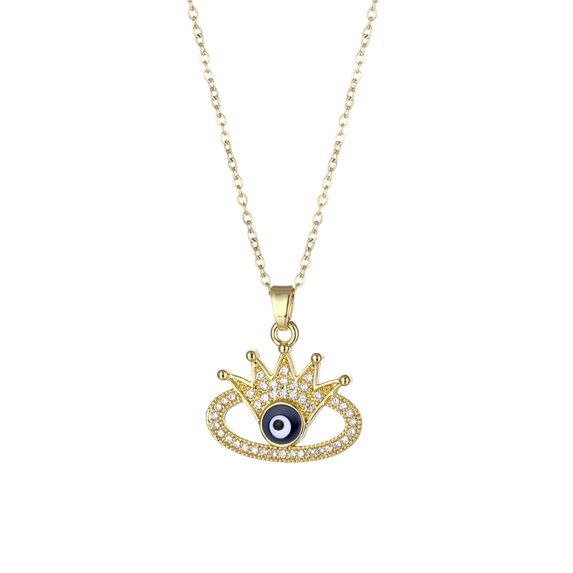 Colored diamond mom love mom heart pendant necklace female European and American love mother's day gift zircon necklace