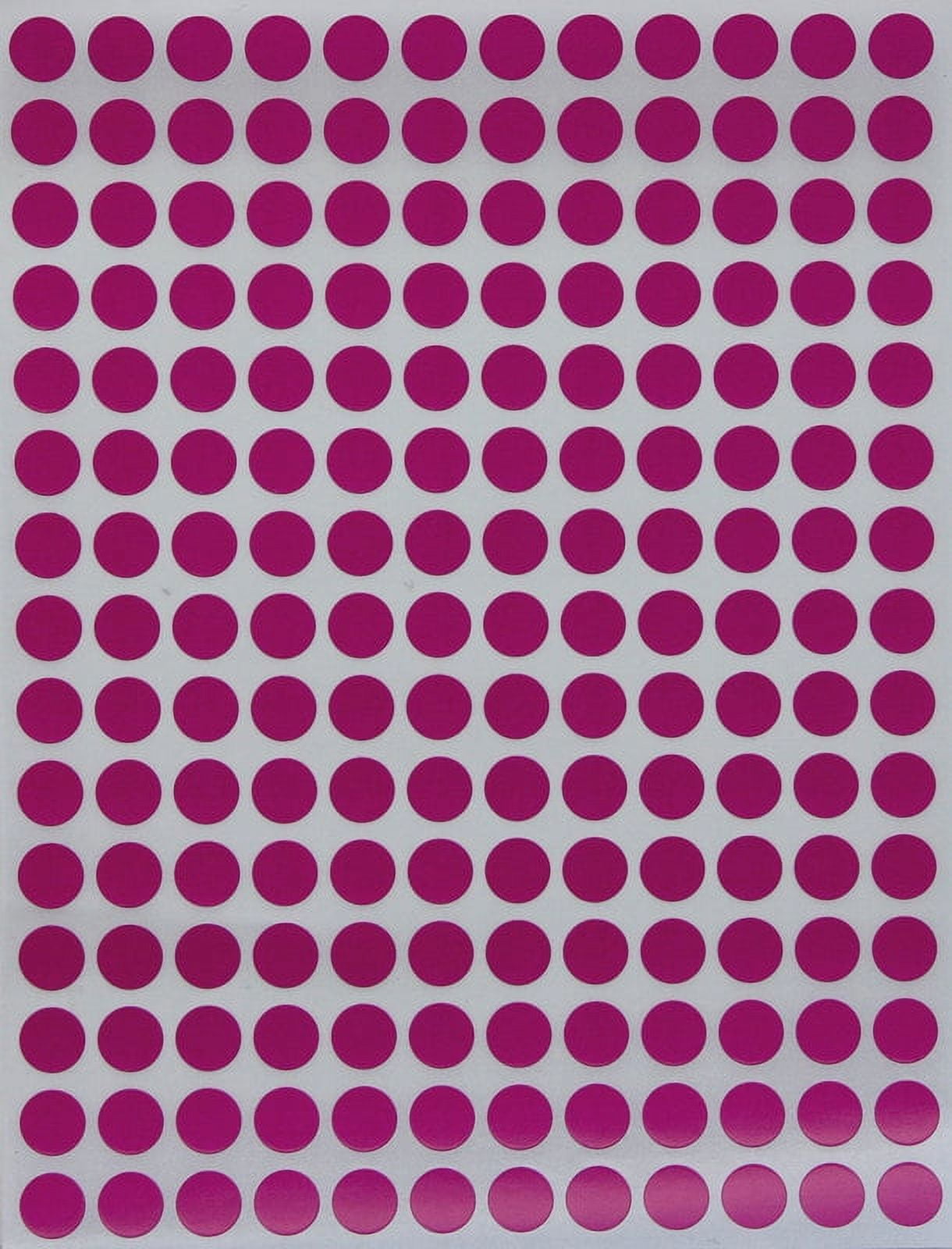 Colored dot stickers ¼” inch 8mm Purple Dot Stickers, 900 Pack by Royal