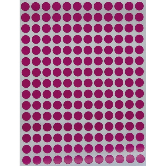 Colored dot stickers ¼” inch 8mm Purple Dot Stickers, 900 Pack by Royal Green