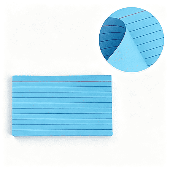 Colored index Cards for Study, Color Coded Note Cards with Wired ...
