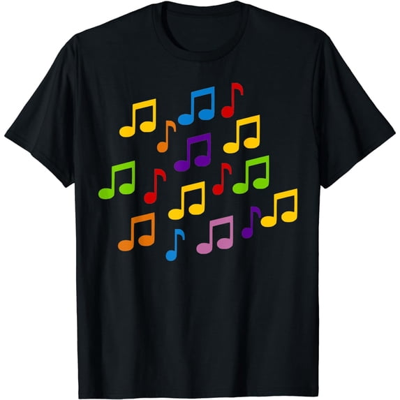 Colored music notes T-Shirt