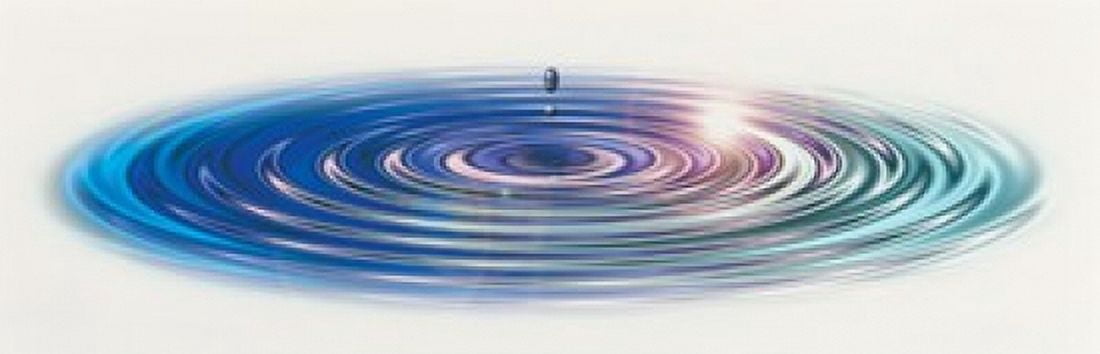 Colored water drop Canvas Art - Panoramic Images (36 x 12)