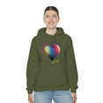 thumbnail image 1 of Coloreful Hearts Heavy Sweatshirt, 1 of 9
