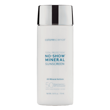 Colorescience Sunforgettable Total Protection No-Show Mineral Sunscreen SPF 50, 2.6 fl oz