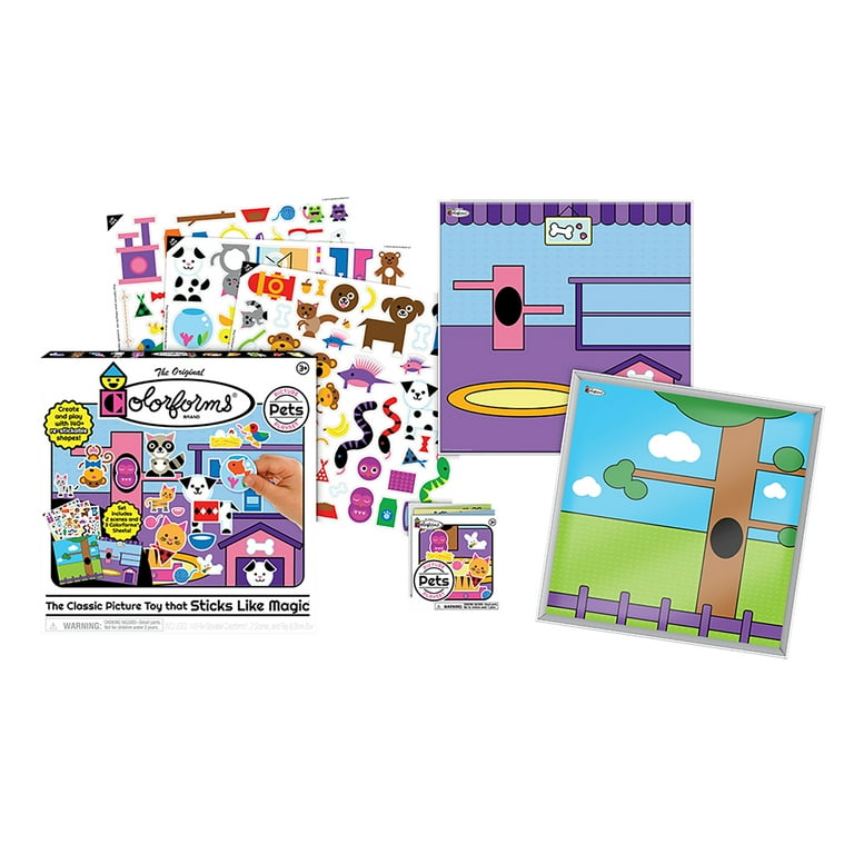 Colorforms Pets Picture Playset Fun Activities for Toddlers and Kids Walmart