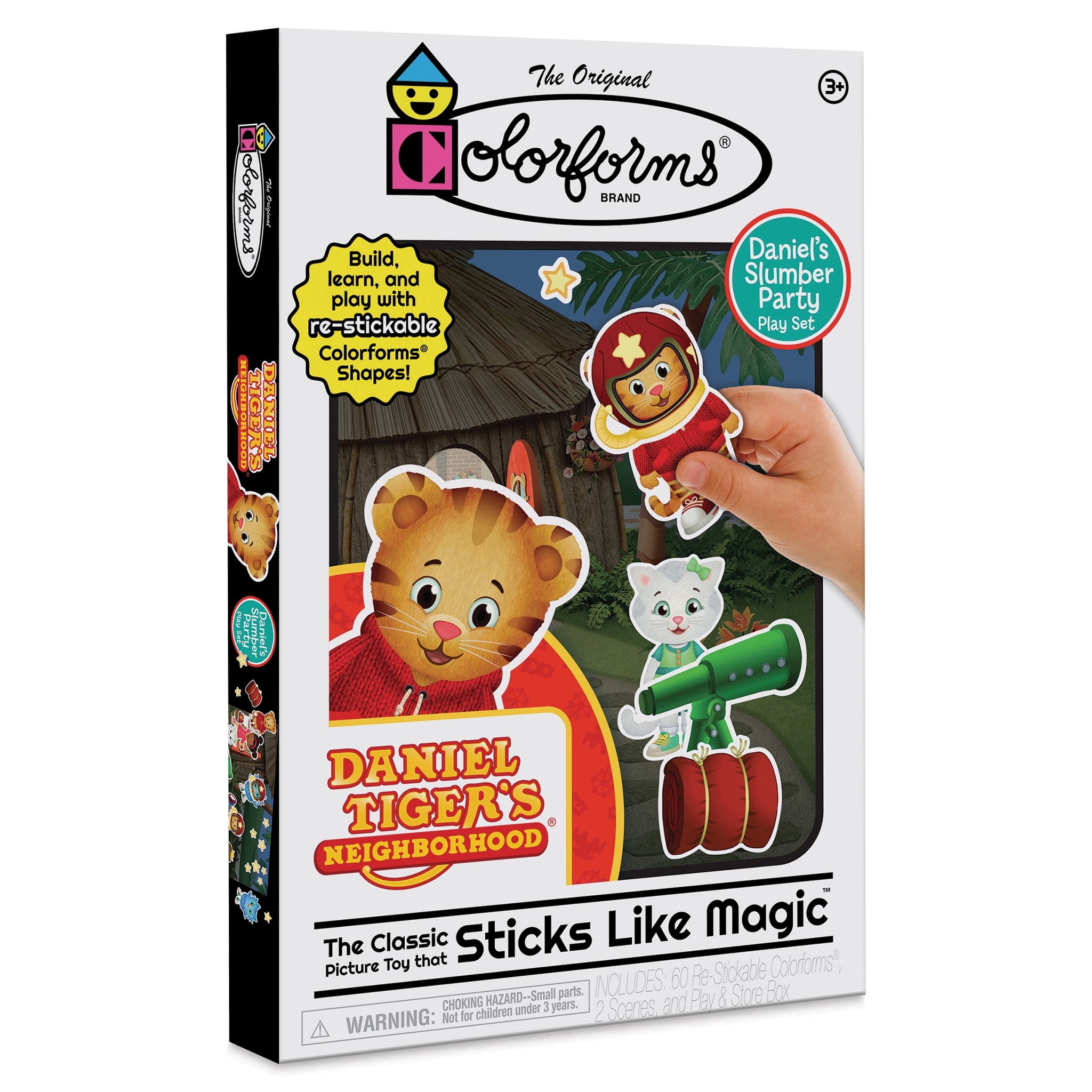 Colorforms Daniel Tiger Re-Stickable Art and Craft Kit, 100+ Pieces