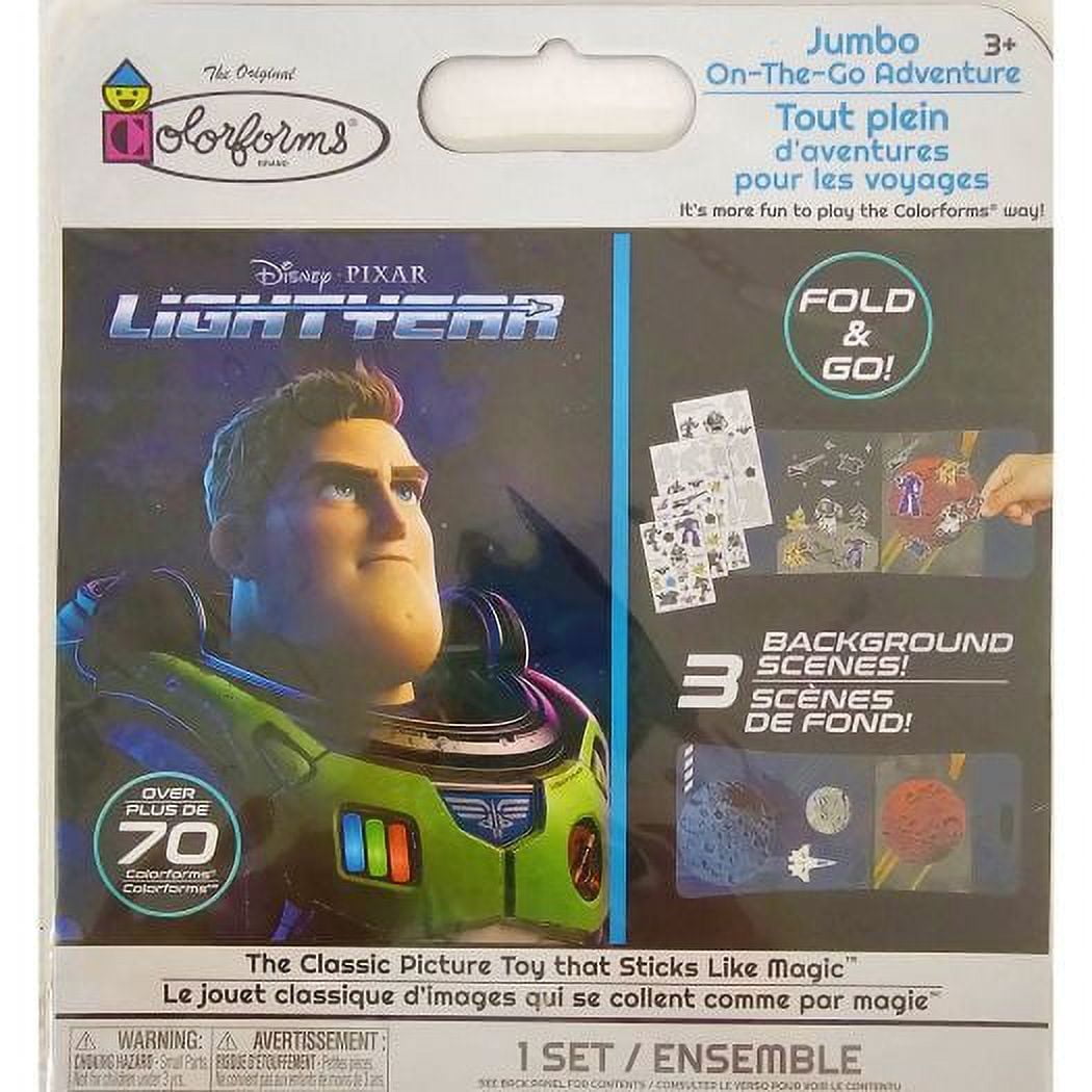Colorforms Disney Pixar Lightyear Jumbo On-The-Go Adventure Ages 3 ...