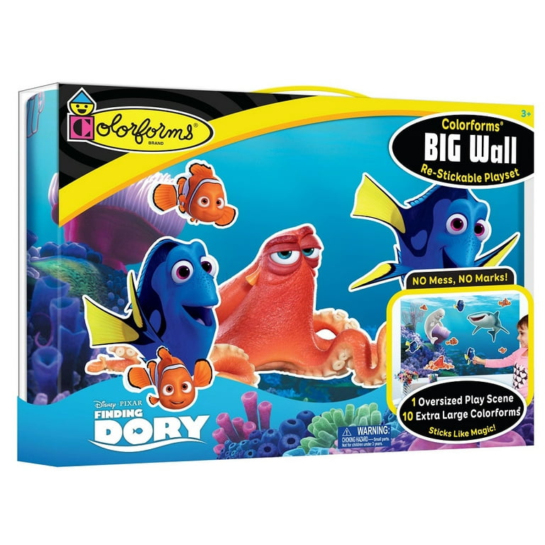 Colorforms Finding Dory Big W All Re Stickable Playset