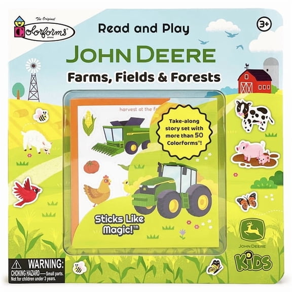 Colorforms John Deere Kids Farms, Fields & Forests (Colorforms), (Board Book)