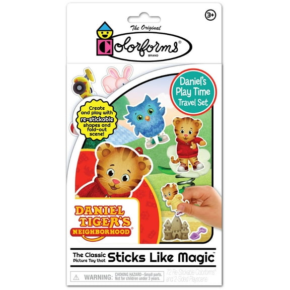 Colorforms Travel Play Set - Daniel Tiger, Colorforms Art and Craft Kit, 70+ Pieces