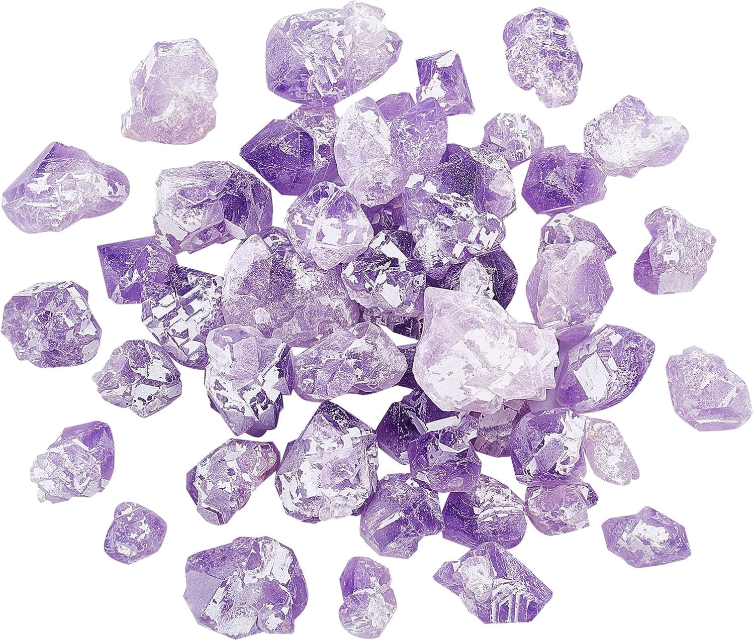 Colorful 1/2 Lb Natural Amethyst Rough Stone Bulk Amethyst Crystals ...
