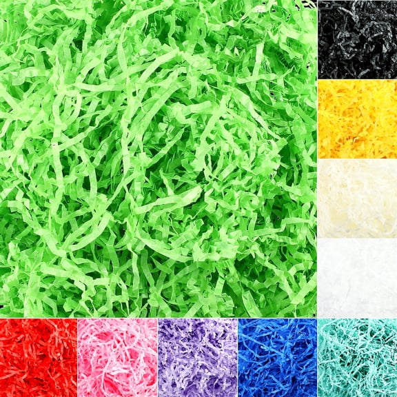 Colorful 10 Pack Raffia Paper Shred Filler for Weddings and Parties, 300g