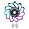 thumbnail image 1 of Colorful 11T Ceramic Rear Derailleur Pulley Bearings for Mountain Bicycle Cycling Transmission Accessory, 1 of 8