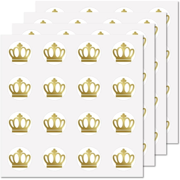 Colorful 128Pcs Stickers for Envelopes Gold Plastic Decal Self-Adhesive Waterproof Sticker Round Bulk Imperial Stickers for Water Bottles Laptop Cup Computer Diary Skateboard 2.5x2.5cm