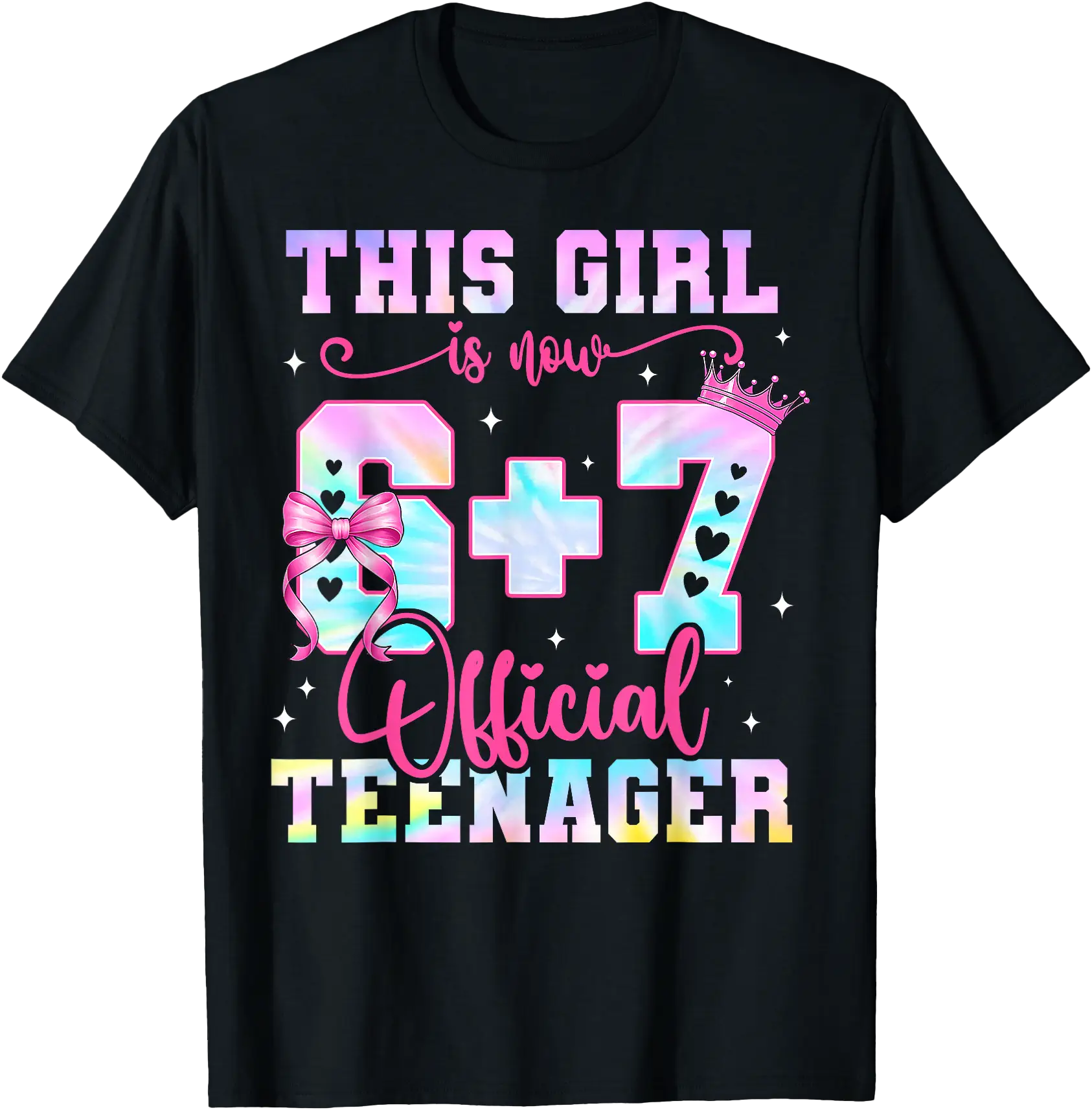 Colorful 13th Birthday Celebration T-Shirt for a Fun Teenage Transition ...
