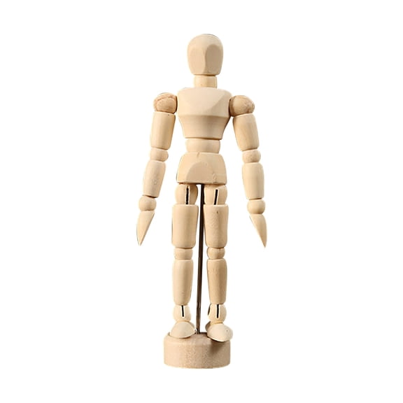 Colorful 15Cm Articulated Mannequin Jointed Wooden Doll For Artists Drawing Posing, Adjustable Model Figure For Sketching Photography Craft Display