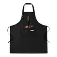 thumbnail image 1 of Colorful 2 Pack Bib Apron Set with Adjustable Straps Featuring Vibrant Splash Design & 2 Pockets for Cooking & Chef Use, 1 of 5