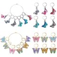 thumbnail image 1 of Colorful 24Pcs 12 Styles Butterfly Stitch Marker Charms for Crocheting Butterfly Knitting Stitch Markers Knitting and Crochet Accessories for DIY Sewing Crafts, 1 of 5