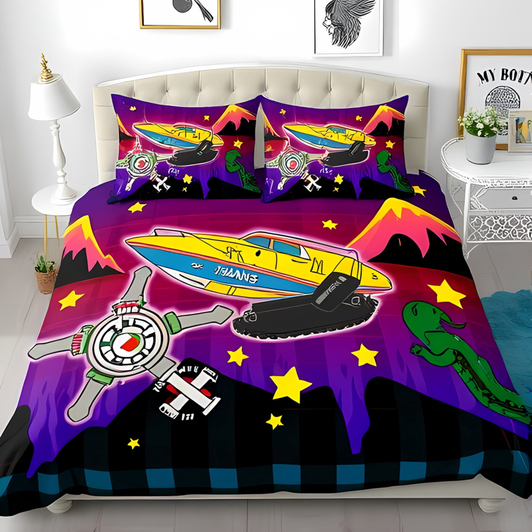 Vibrant Beach Escape Duvet Cover Set NCU0NNT384