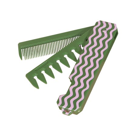 Colorful 3 in 1 Folding Comb For Home Office And Travel Friendly Foldable Hair Combs For Daily Grooming And Styling