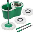 Colorful 360 Spin Mop Bucket Set Wringer System with 3 Microfiber