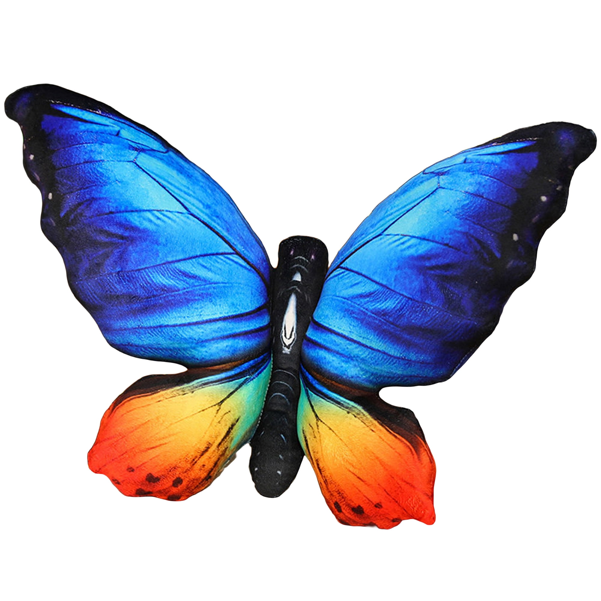 Colorful 3D Butterfly Pillow Plush Butterfly Stuffed Decorative Animal