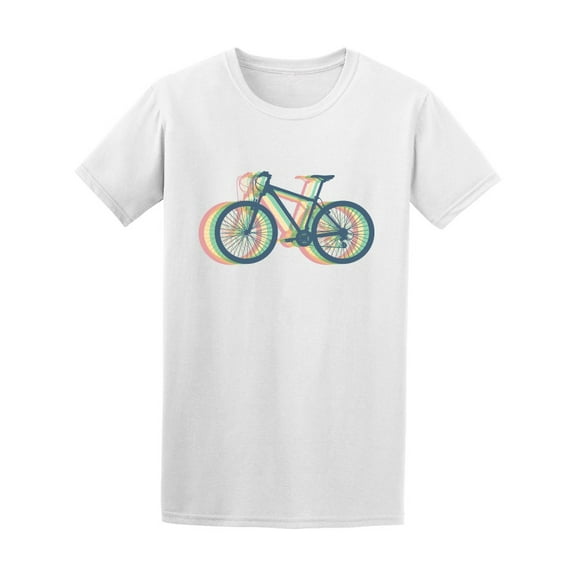 Colorful 3D Effect Mountain Bike Tee Men's -Image by Shutterstock