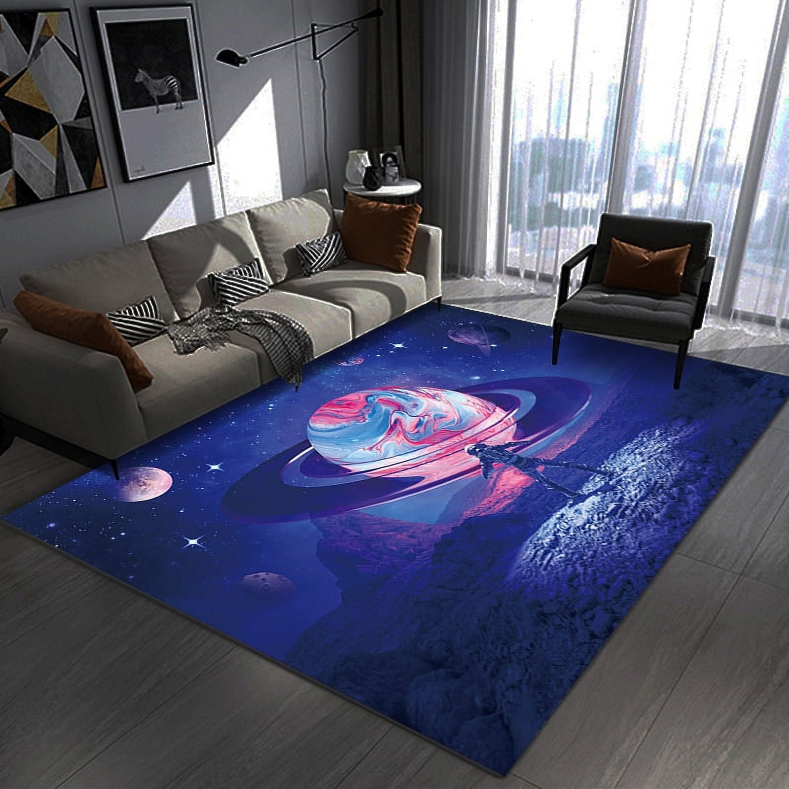 Colorful 3D Galaxy Space Printing Carpets for Living Room Bedroom Area ...