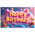 thumbnail image 1 of Colorful 3D Happy Birthday Banner Backdrop Background Decor for Birthday Party Photography Props Party Supplies Celebrations Decorations, 1 of 7