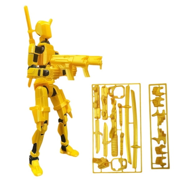 Colorful 3D Printed T13 Lucky Figure Doll, Endless Fun and Perfect Holiday Surprise Gift, Titan 13 Robot, Collectible Doll, Anime Fans(Assembly Completed)