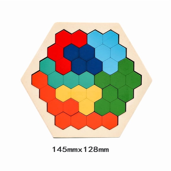 Colorful 3D Wooden Tangram Puzzle, High-Quality Math Jigsaw Game for Logic & Spatial Reasoning