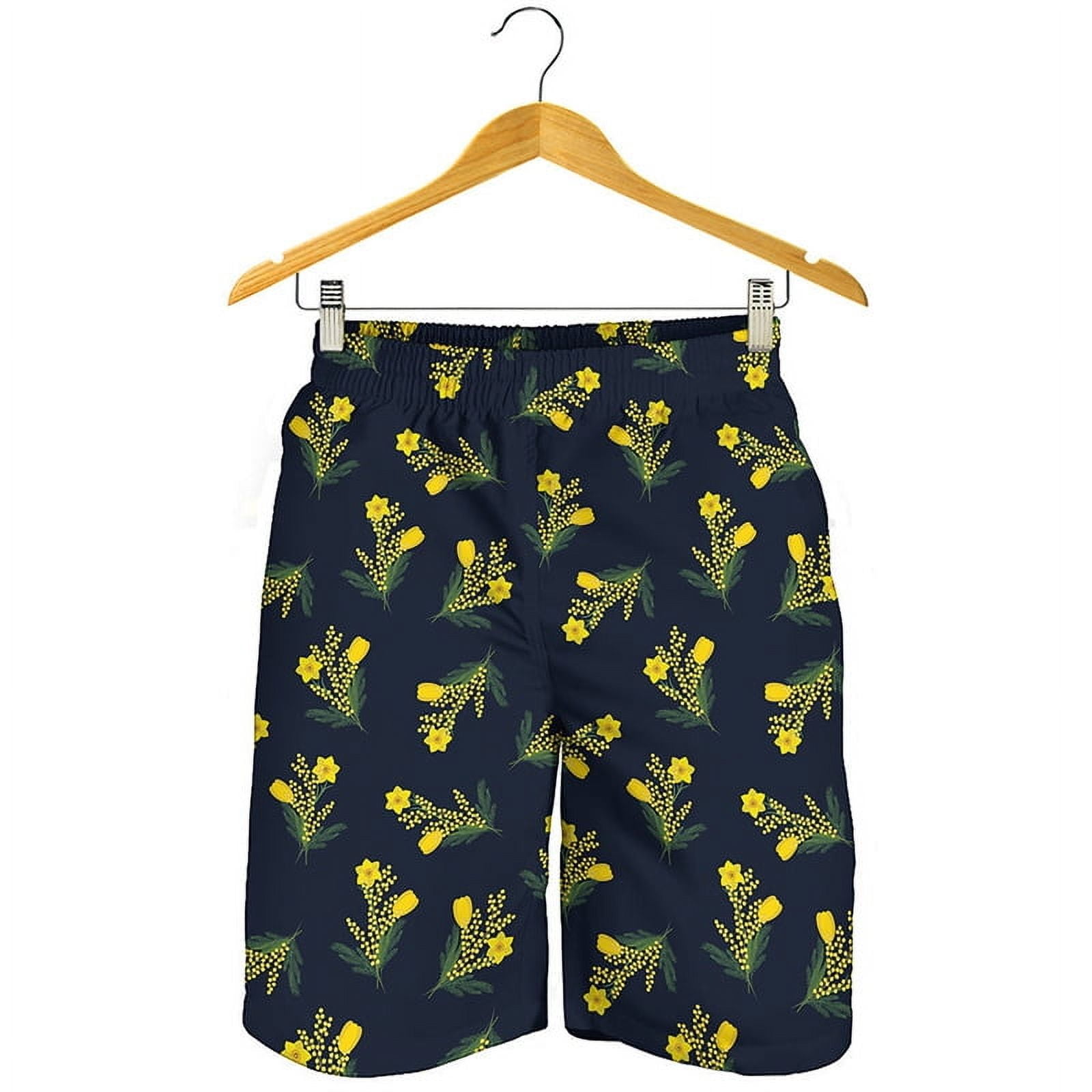 Colorful 3d Print Flower Beach Shorts Men Summer Hawaiian Quick Dry