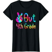 Colorful 4th Grade Farewell Tie Dye Tee - Hilarious Last Day Gift