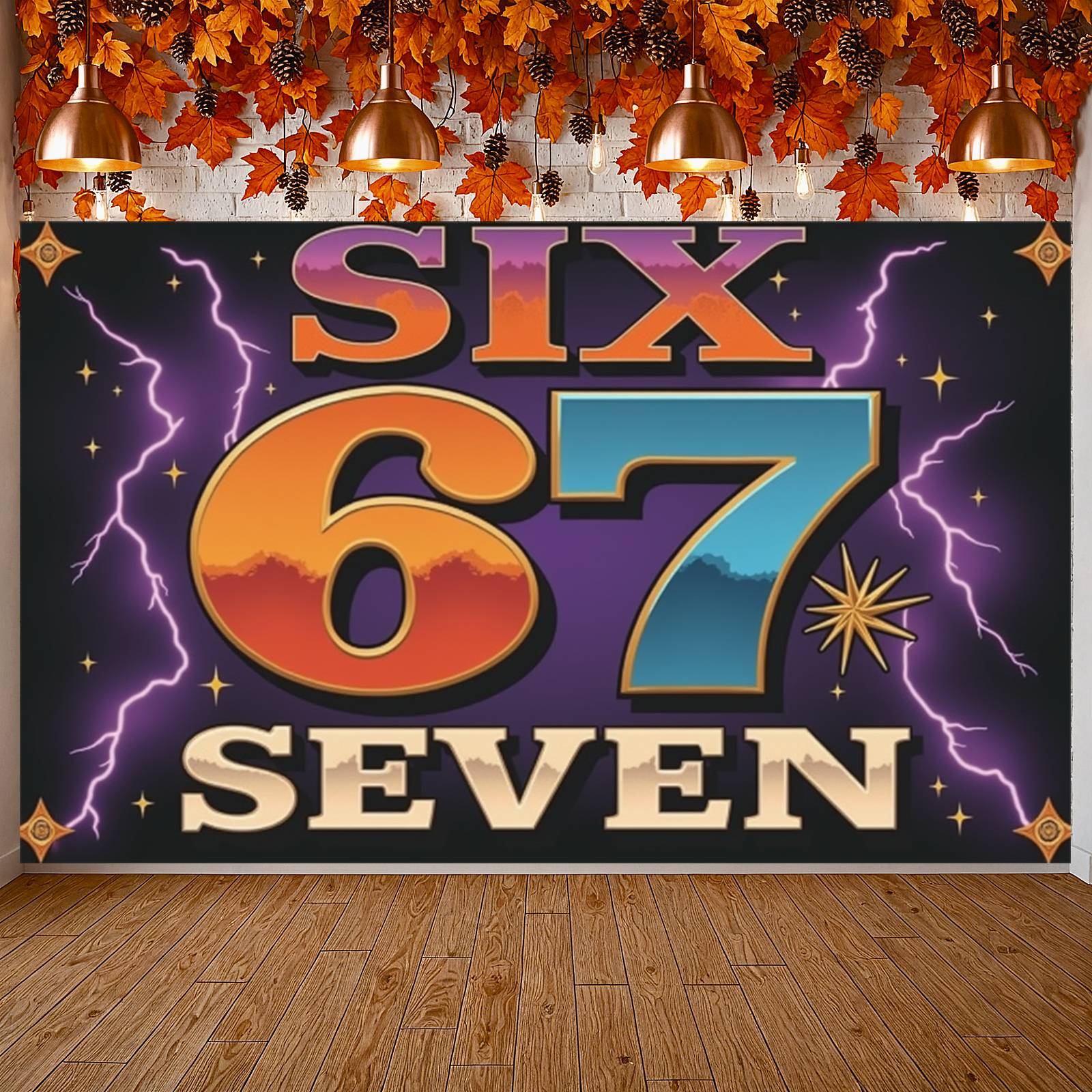 Colorful 67th Birthday Banner Dripping Effect Festive Background 3D ...