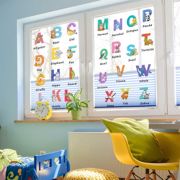 Colorful ABC Animal Window Decals for - Fun for Educational Wall Stickers!