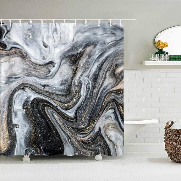 Colorful Abstract 3d Printed Fabric Shower Curtains Home Decor Multi-size Waterproof Bathtub Curtains for Bathroom With