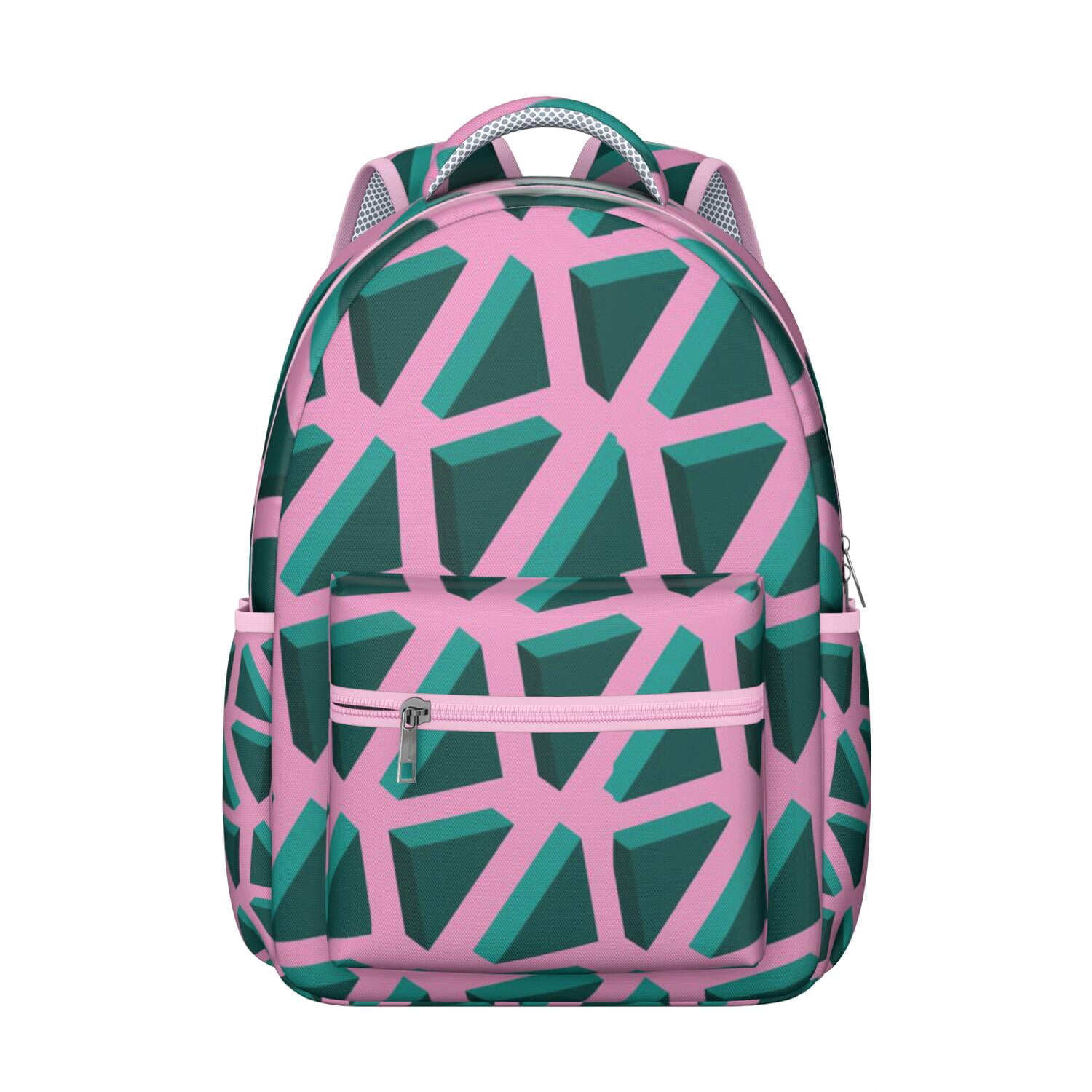 Colorful Abstract Backpack Modern Fashionable School Bag  display picture 3