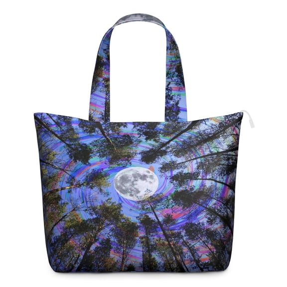 Colorful Abstract Boho Chic Overnight Bag, Vintage Ethnic Travel Tote for Women, Artistic Lightweight Carry-on Bag for Short Trips, Gym, Yoga, Hiking, Business Trips
