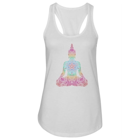 Colorful Abstract Buddha Tank Women -Image by Shutterstock, Female x-Small