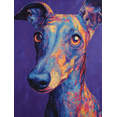 thumbnail image 1 of Colorful Abstract Dog Portrait Canvas Print, Modern Pet Wall Art for Living Room Bedroom Apartment, 1 of 8