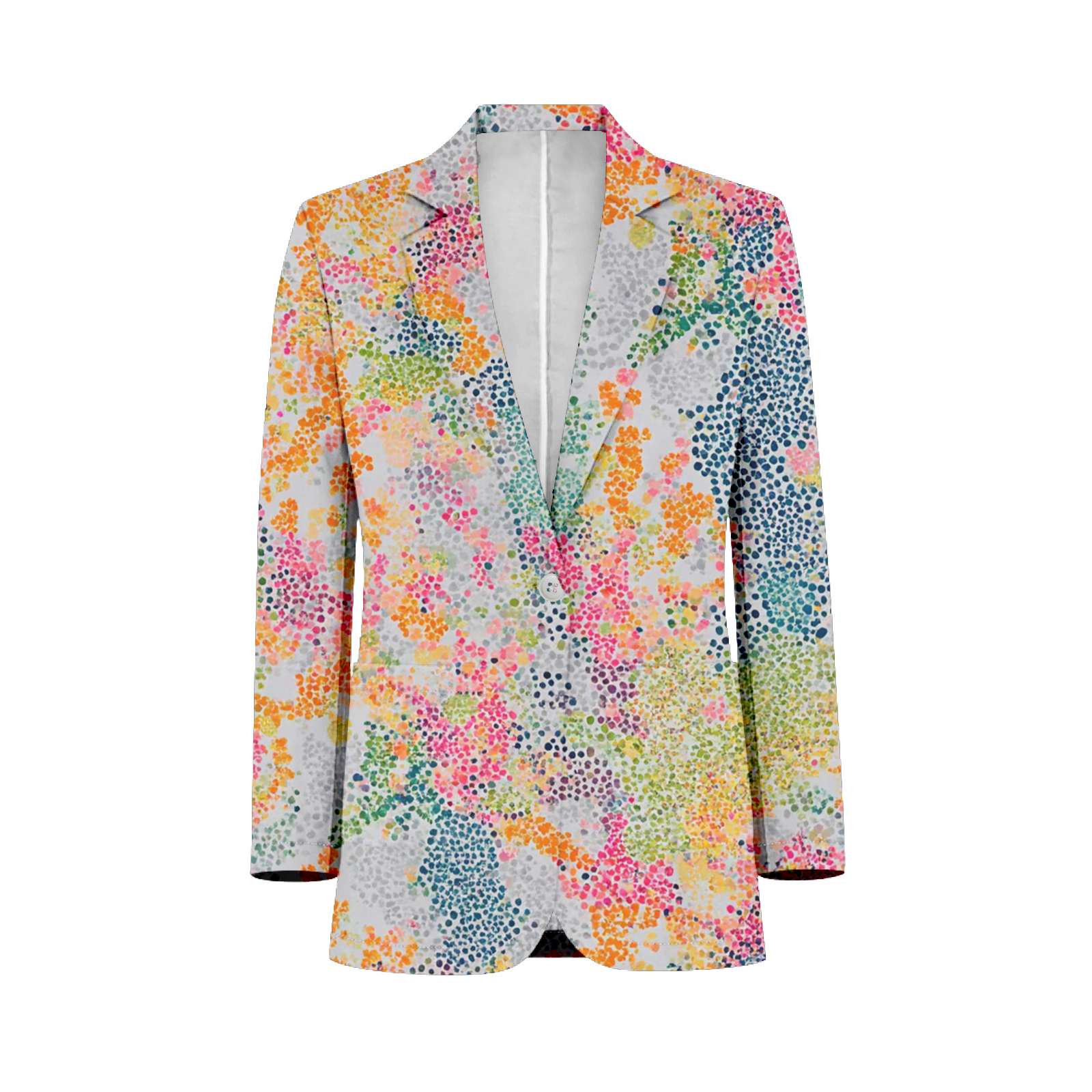 Colorful Abstract Dot Pattern Customized Men's Suits full man Shawl ...